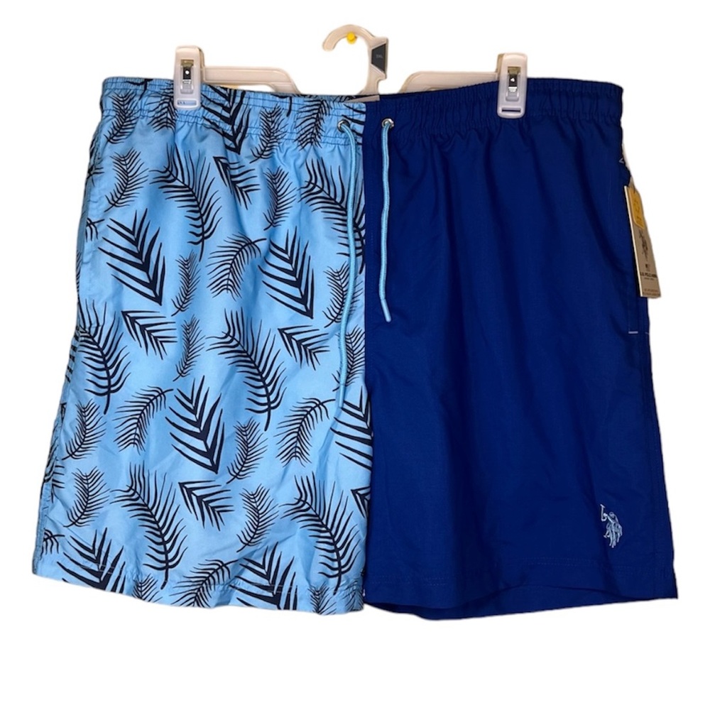 NWT U.S. Polo Assn. Tropical Summer Swim Trunks, size XXXL